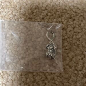 Silver Dog Charm Pendant